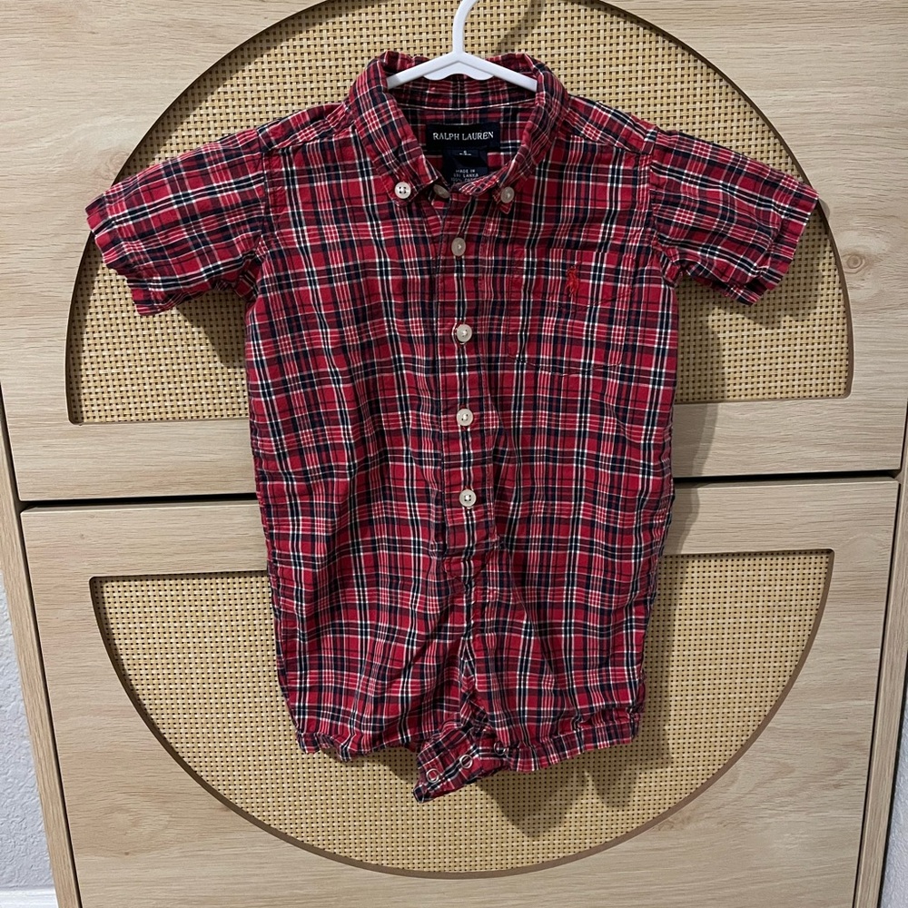 Ralph Lauren Baby Plaid Outfit